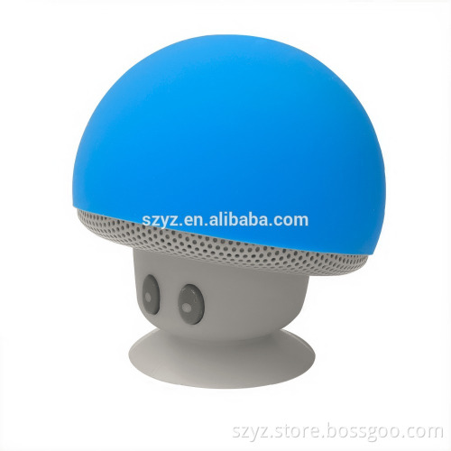 2016 New Mini Portable Mushroom HeadSpeaker Bluetooth Handsfree Mic Suction Cup
